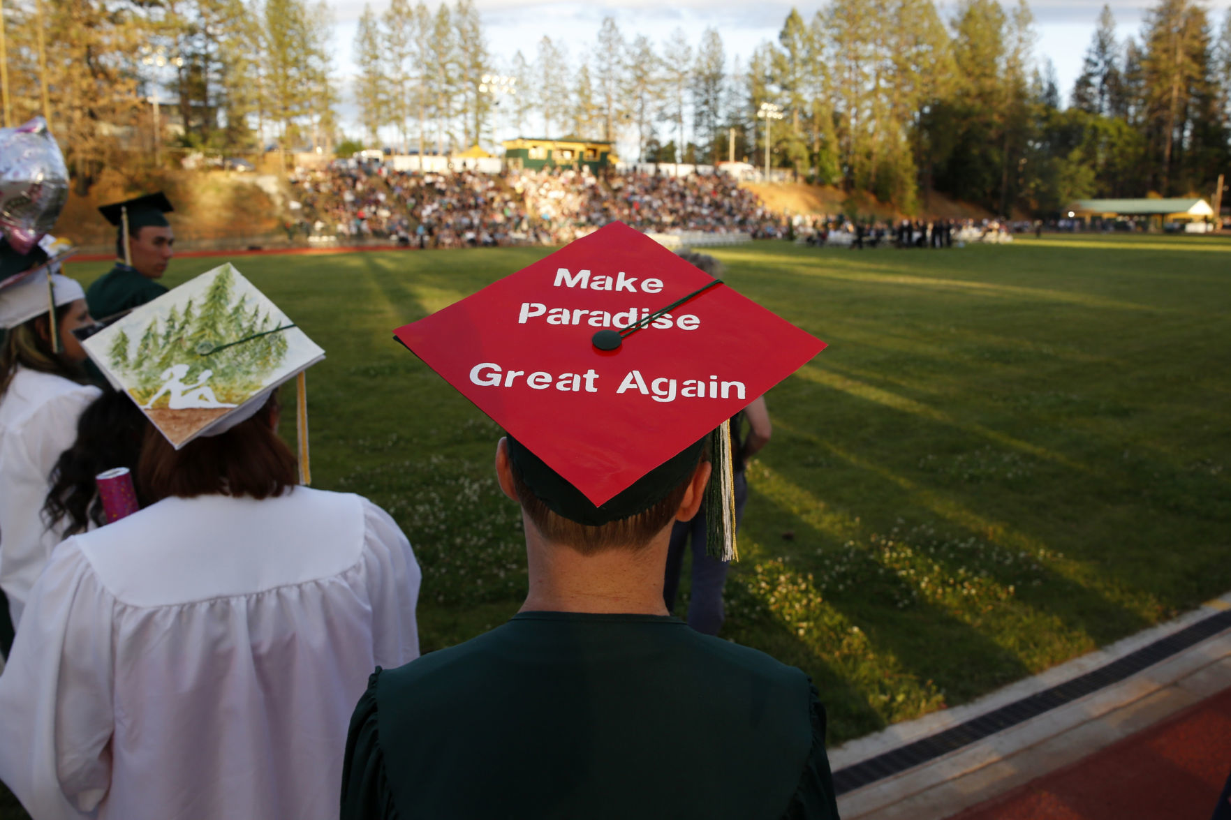 California Wildfire-Graduation Ceremony